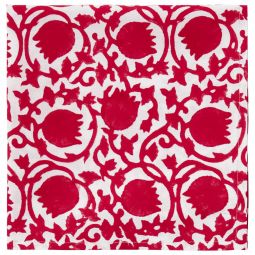 Lotus Napkin - Red (Set of 2)